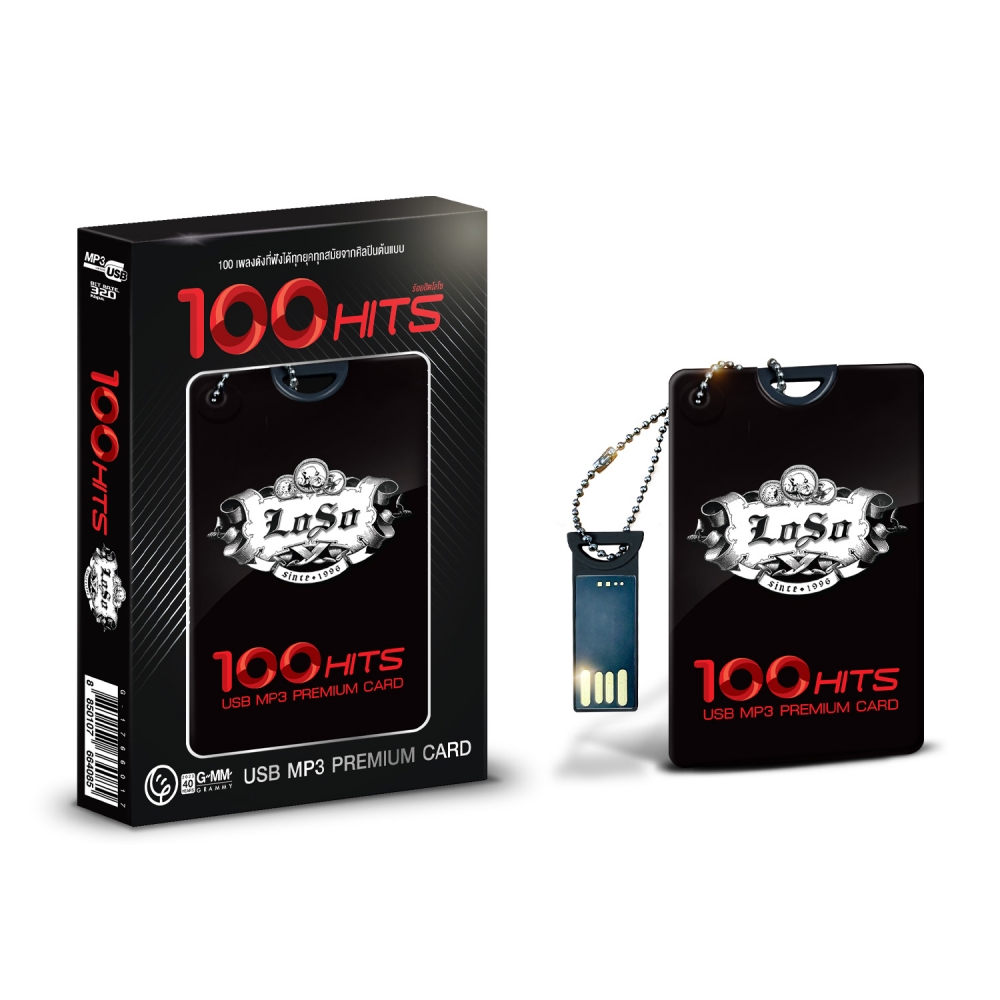 USB Loso ชุด 100 HITS Premium Card 
